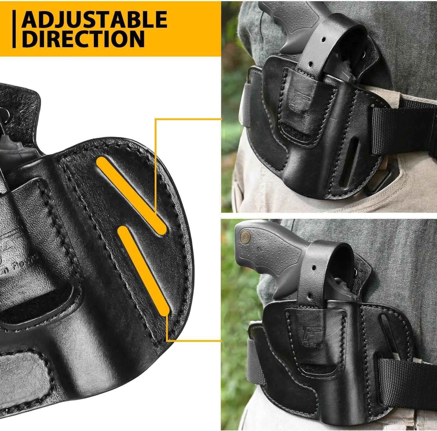 Leather Holster for J-Frame & .38 Special Snub Nose Revolvers - Gunflowerholsters