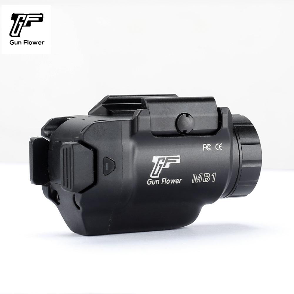 GF GUN FLOWER  500 Lumens Pistol Light with Laser、Sighting mirrors for guns、Sights, other than telescopic sights, for artillery,Fit Glock17/19/P365/G3C/M&P9/Hellcat Pro/1911 - Polymerholster