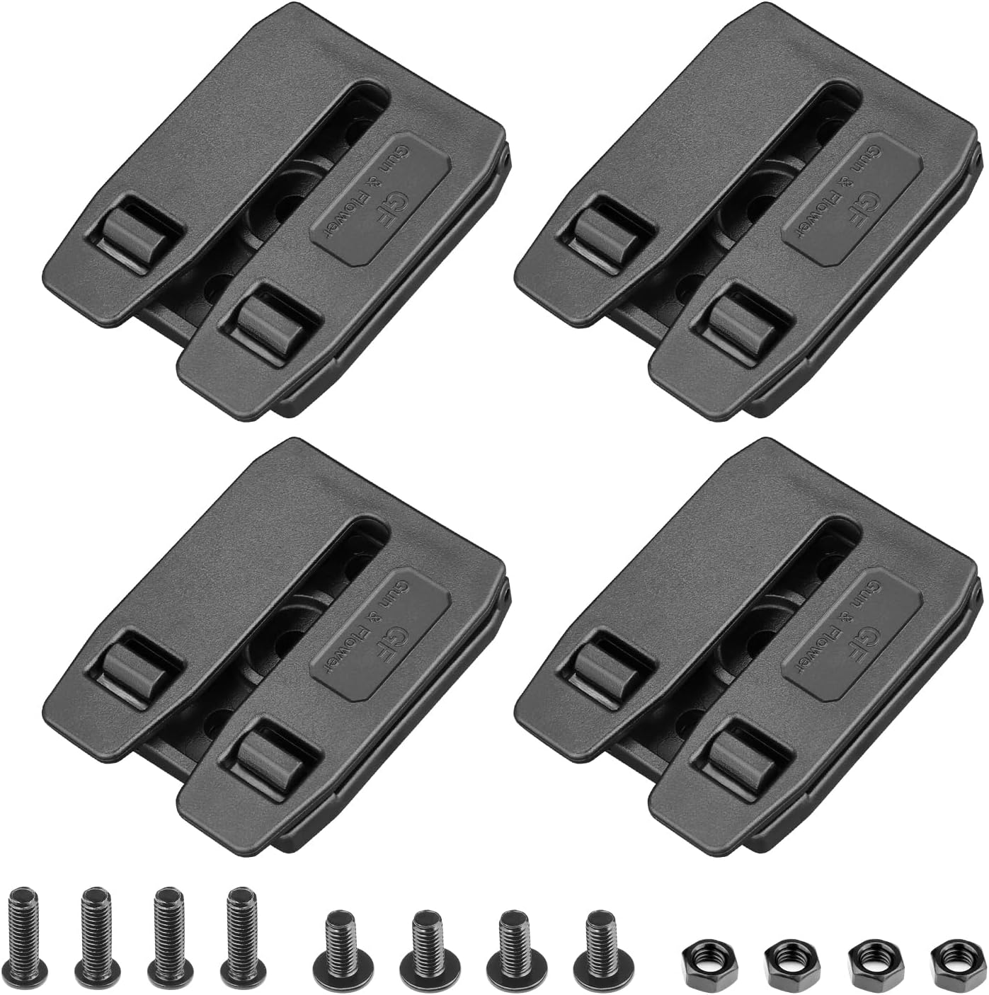 Gun & Flower MOLLE Adapter - Ultra-Strong Compact Gearwheel Design for Holsters, Mag Pouches, Tactical Attachments - Fits 1.5" Belts, Vests & Backpacks - Gunflowerholsters