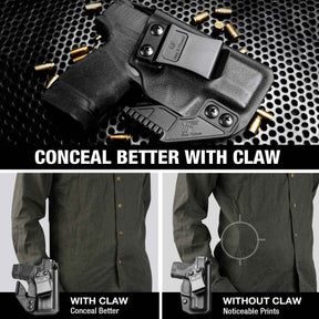 Springfield Hellcat 3" Micro-Compact IWB Kydex Holsters with Claw Adj. Retention | Right Hand