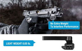 "Universal Rail Gun Clip, Low Profile Concealed Carry Gun Clip Fit: Gun w/Rail 1.31 Inch and Plus Hand gun accessories, namely, belt clips for securing a gun without the use of a holster "