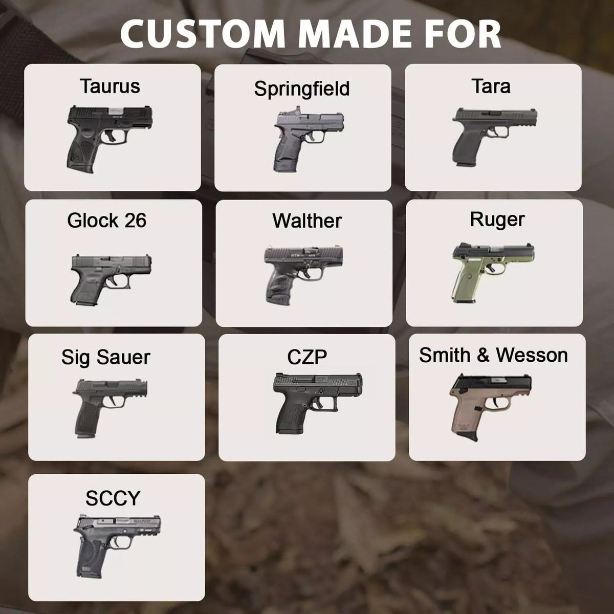 Level II Universal Drop Leg Holster, Thigh Holster for Sub-Compact Pistol, Fits Taurus G3C G2C GX4, G43X MOS, G43X, Sig P365 XMacro, P365XL, P365, SCCY, CPX 2 Gen3, Hellcat Pro, Ruger Security 9 SR9 - Polymerholster