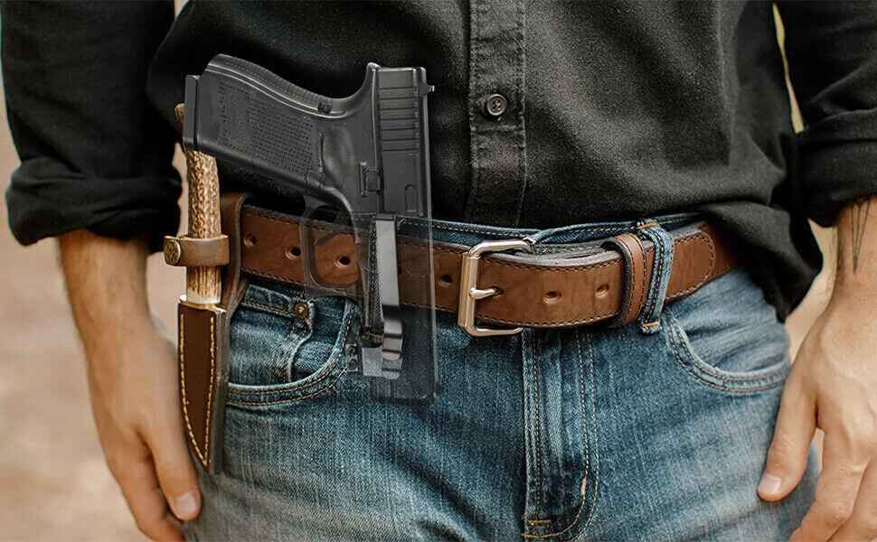 "Universal Rail Gun Clip, Low Profile Concealed Carry Gun Clip Fit: Gun w/Rail 1.31 Inch and Plus Hand gun accessories, namely, belt clips for securing a gun without the use of a holster "