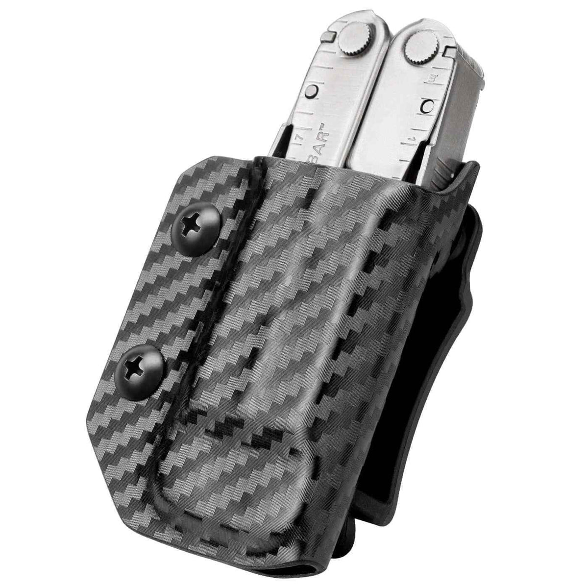 Carbon Fiber Kydex Multitool Sheath for LEATHERMAN WAVE & WAVE + PLUS/REBAR/SURGE HEAVY/SKELETOOL Multi Tool Pouch