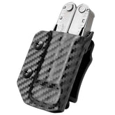 Carbon Fiber Kydex Multitool Sheath for LEATHERMAN WAVE & WAVE + PLUS/REBAR/SURGE HEAVY/SKELETOOL Multi Tool Pouch