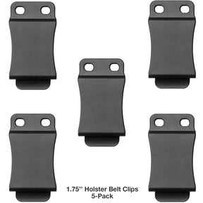 5-Pack 1.5/1.75 Inch Holster Belt Clip for IWB & OWB Sheath | Gun & Flower - Polymerholster