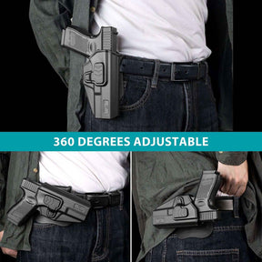 Polymer OWB Holster for Taurus G2C Taurus G3C Taurus G3C TORO Taurus PT111 Millennium G2 Taurus PT140 Millennium G2 with 1 Pcs Belt Clip and 1 Pcs Molle Attachment Adapter