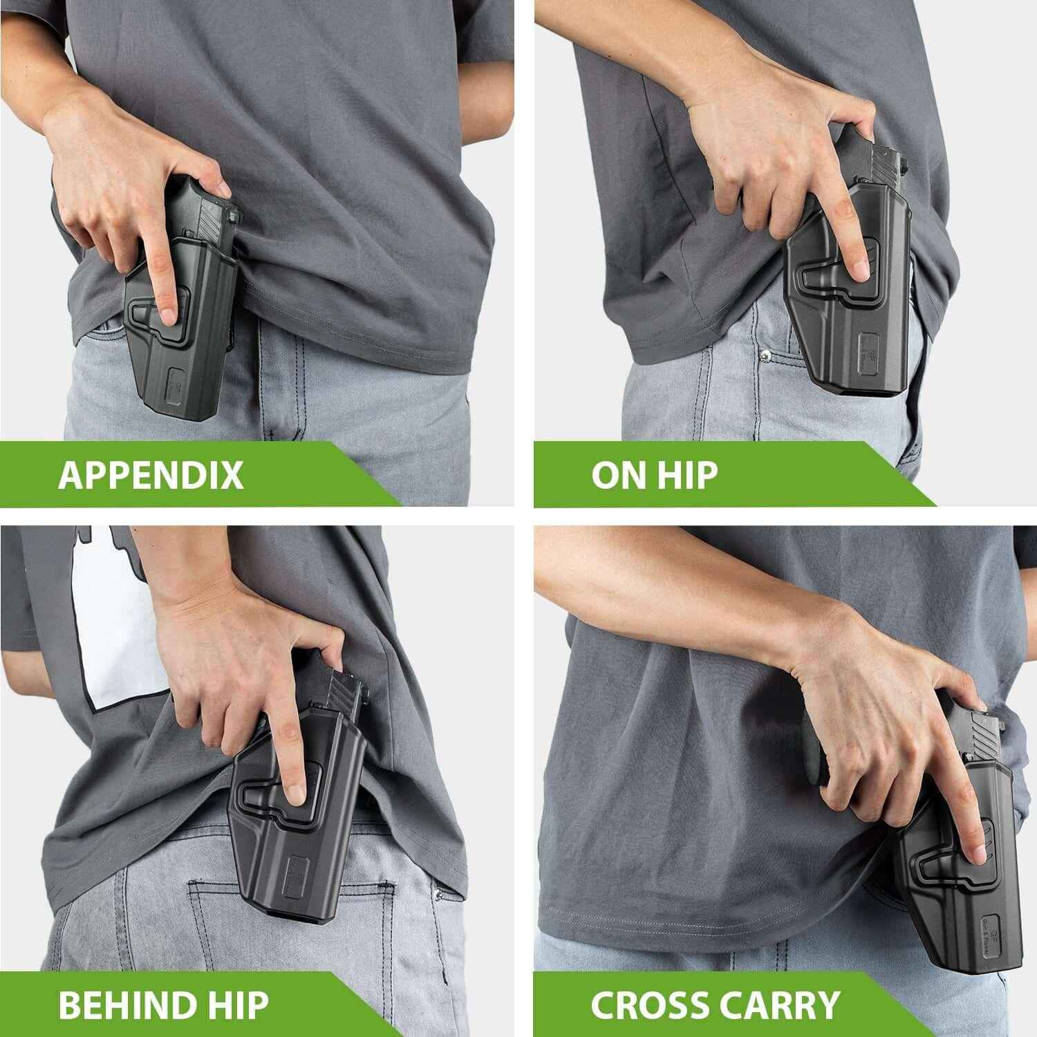 No Button/Quick Release/Fast Draw OWB Holster for Taurus G2C Millennium G2 PT111/PT140 - Gunflowerholsters