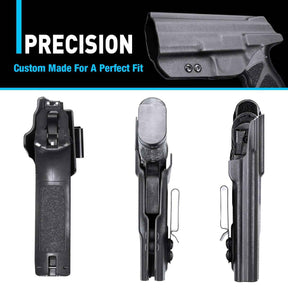 IWB Kydex Holster with Steel Belt Clip Custom Made for Taurus TH9C&TH9 Pistol | Gun & Flower - Gunflowerholsters