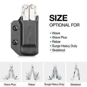 Kydex Multitool Sheath for LEATHERMAN WAVE & WAVE + PLUS/REBAR/SURGE HEAVY/SKELETOOL Multi Tool Pouch