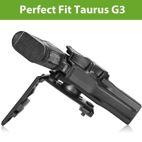 Taurus G3 OWB Polymer Holster with Belt Adapter Fit for Taurus G3 Pistol Level II Index Finger Release System | Gun & Flower - Polymerholster