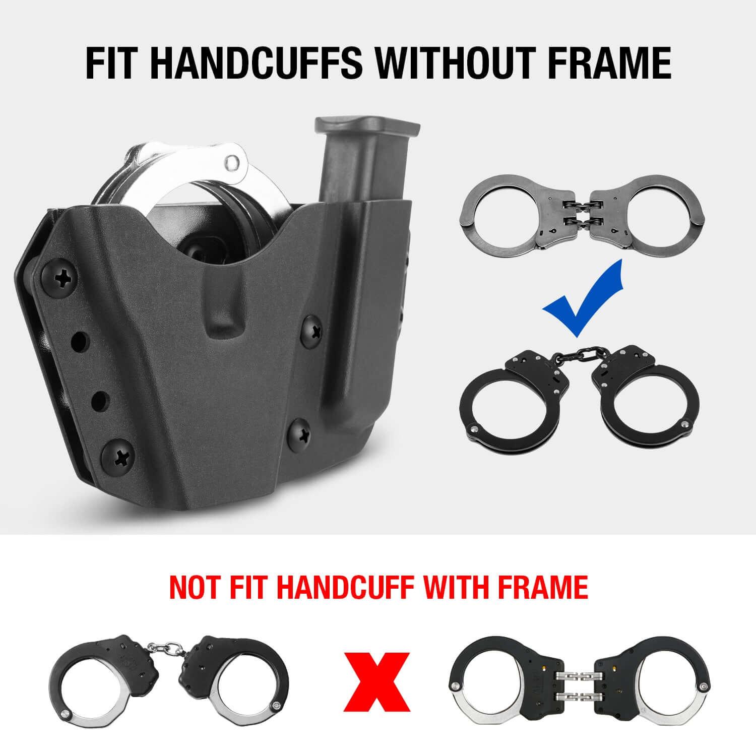 Kydex Handcuff & 9/.40 Double Stack Mag Holder Combo - Polymerholster