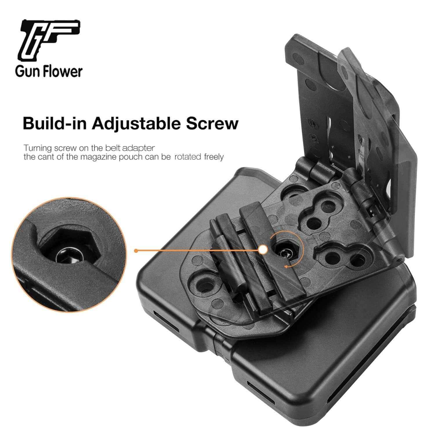 Free Gift Universal Polymer OWB Double Stack Magazine Pouch Fits 9 mm, .40 Caliber  | Gun & Flower - Gunflowerholsters