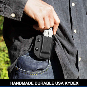 Kydex Multitool Sheath for LEATHERMAN WAVE & WAVE + PLUS/REBAR/SURGE HEAVY/SKELETOOL Multi Tool Pouch