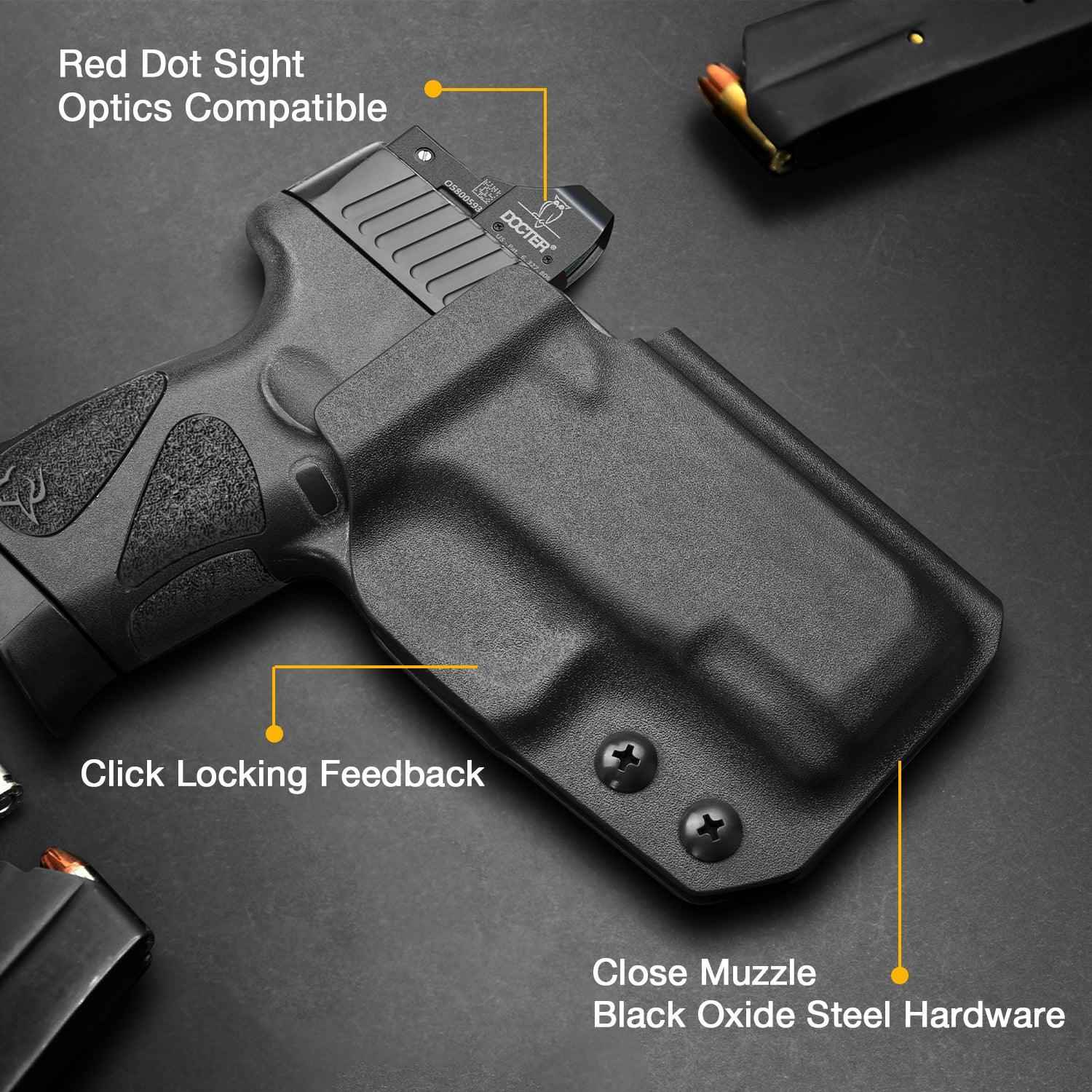 Kydex OWB Holster for Taurus G2C Taurus G2S Taurus G3C Taurus G3C TORO Taurus PT111 Millennium G2 Taurus PT140 Millennium G2 Comfortable with 2.25" Belt Clip | Gun & Flower