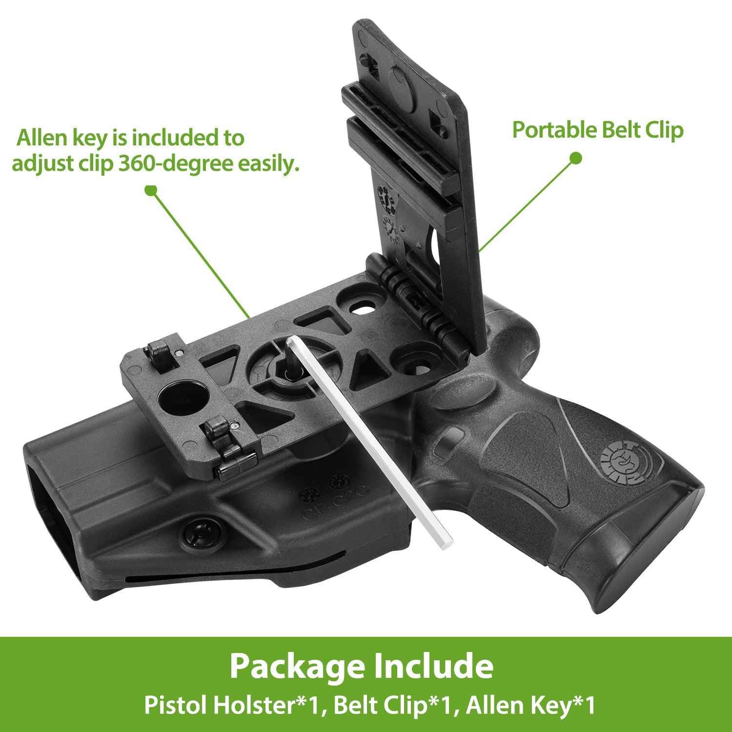 No Button/Quick Release/Fast Draw OWB Holster for Taurus G2C Millennium G2 PT111/PT140 - Gunflowerholsters