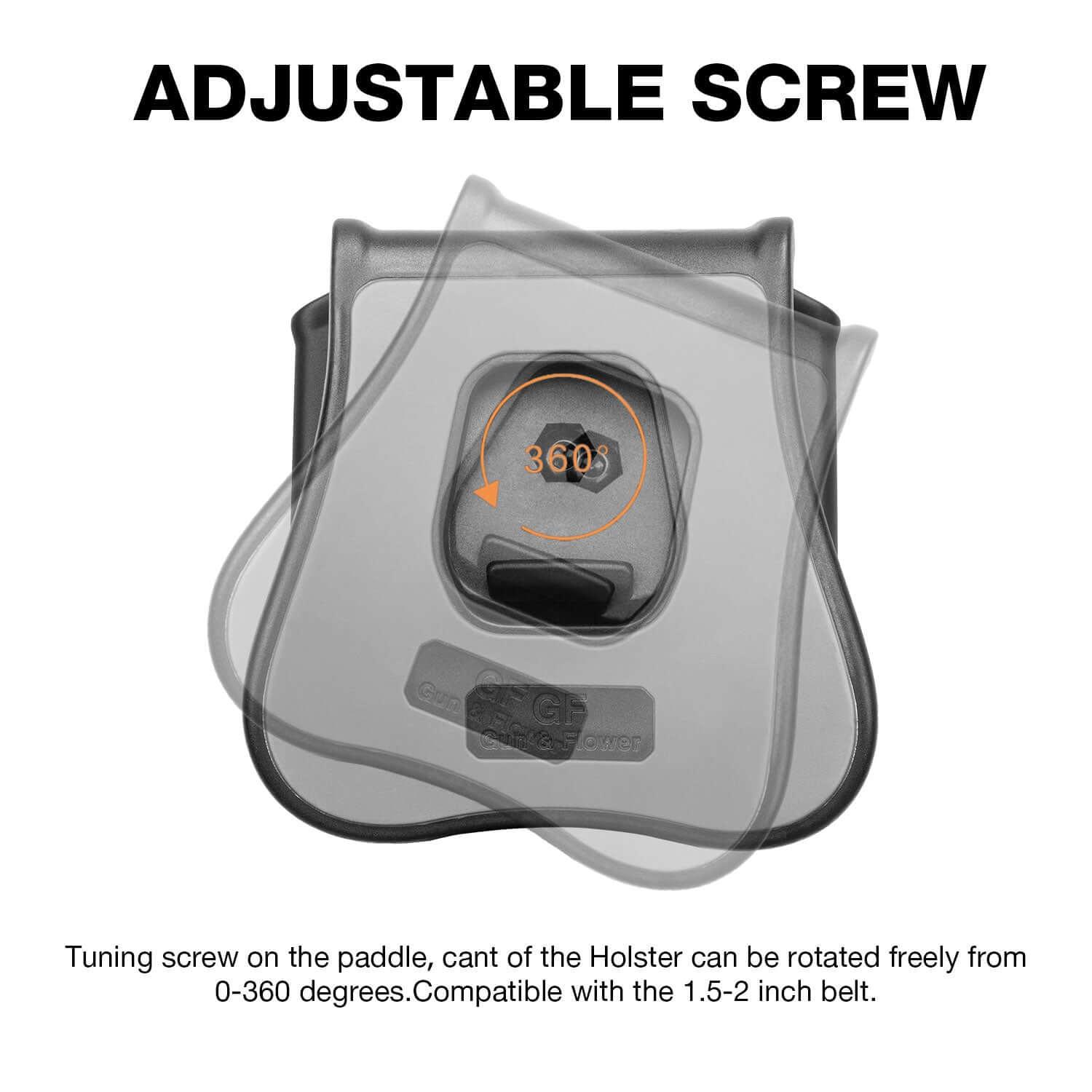 Universal Double Stack Mag Pouch Holster for 9mm/.40  with Paddle & Molle Adapter - Polymerholster