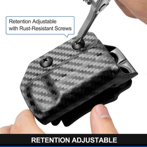 Carbon Fiber Kydex Multitool Sheath for LEATHERMAN WAVE & WAVE + PLUS/REBAR/SURGE HEAVY/SKELETOOL Multi Tool Pouch