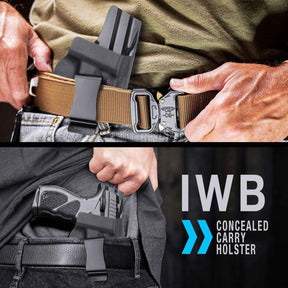 IWB Kydex Holster with Steel Belt Clip Custom Made for Taurus TH9C&TH9 Pistol | Gun & Flower - Gunflowerholsters