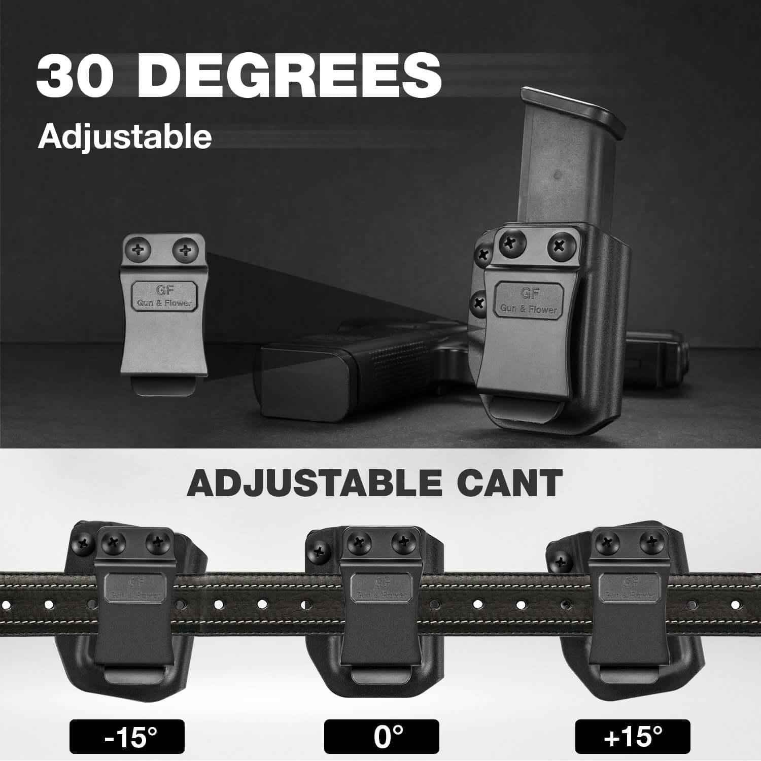 Free Gift Mag Holster 9mm/.40/ .45ACP Single/ Double Stack, Need to Select the Magazine Carrier that Matches Your Magazine Type | Gun & Flower