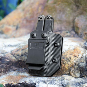 Carbon Fiber Kydex Multitool Sheath for LEATHERMAN WAVE & WAVE + PLUS/REBAR/SURGE HEAVY/SKELETOOL Multi Tool Pouch