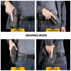 Taurus G2C Taurus G2S Taurus G3C Taurus G3C TORO Taurus PT111 Millennium G2 Taurus PT140 Millennium G2 Thumb Release Polymer OWB Paddle Holster | Gun & Flower