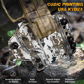 IWB&OWB Convertible Clear Polymer Holster Camouflage Printing for Taurus G3C/G2C/Millennium G2 PT111/PT140