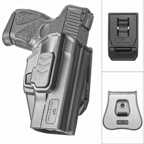 Polymer OWB Holster for Taurus G2C Taurus G3C Taurus G3C TORO Taurus PT111 Millennium G2 Taurus PT140 Millennium G2 with 1 pcs Paddle and 1 Pcs Belt Clip