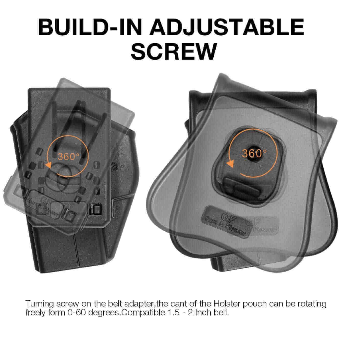 Universal Double Stack Mag Pouch Holster for 9mm/.40  with Paddle & Molle Adapter - Polymerholster