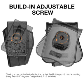 Universal Double Stack Mag Pouch Holster for 9mm/.40  with Paddle & Molle Adapter - Polymerholster