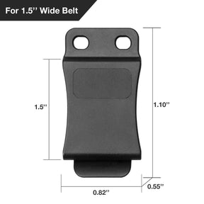 5-Pack 1.5/1.75 Inch Holster Belt Clip for IWB & OWB Sheath | Gun & Flower - Polymerholster