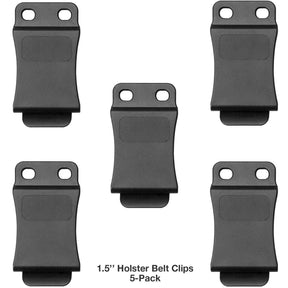 5-Pack 1.5/1.75 Inch Holster Belt Clip for IWB & OWB Sheath | Gun & Flower - Polymerholster