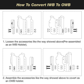 Crystal Clear IWB & OWB Convertable Polymer Holster for Taurus G2C Taurus G2S Taurus G3C Taurus G3C TORO Taurus G3 Taurus PT111 Millennium G2 Taurus PT140 Millennium G2 | Gun & Flower - Polymerholster