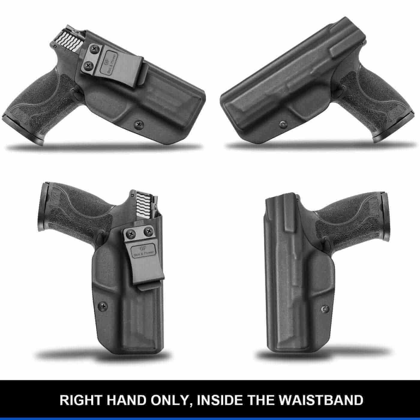 M&P Shield 9mm EZ IWB KYDEX Holster Fit S&W MP Shield 9mm EZ Pistol Only | Gun & Flower - Polymerholster