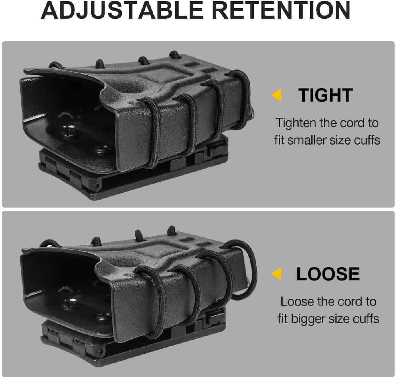 Kydex Handcuff Case/holster/holder fit 1.5" 1.75" 2.0 and 2.25'' Belt | Gun & Flower - Polymerholster