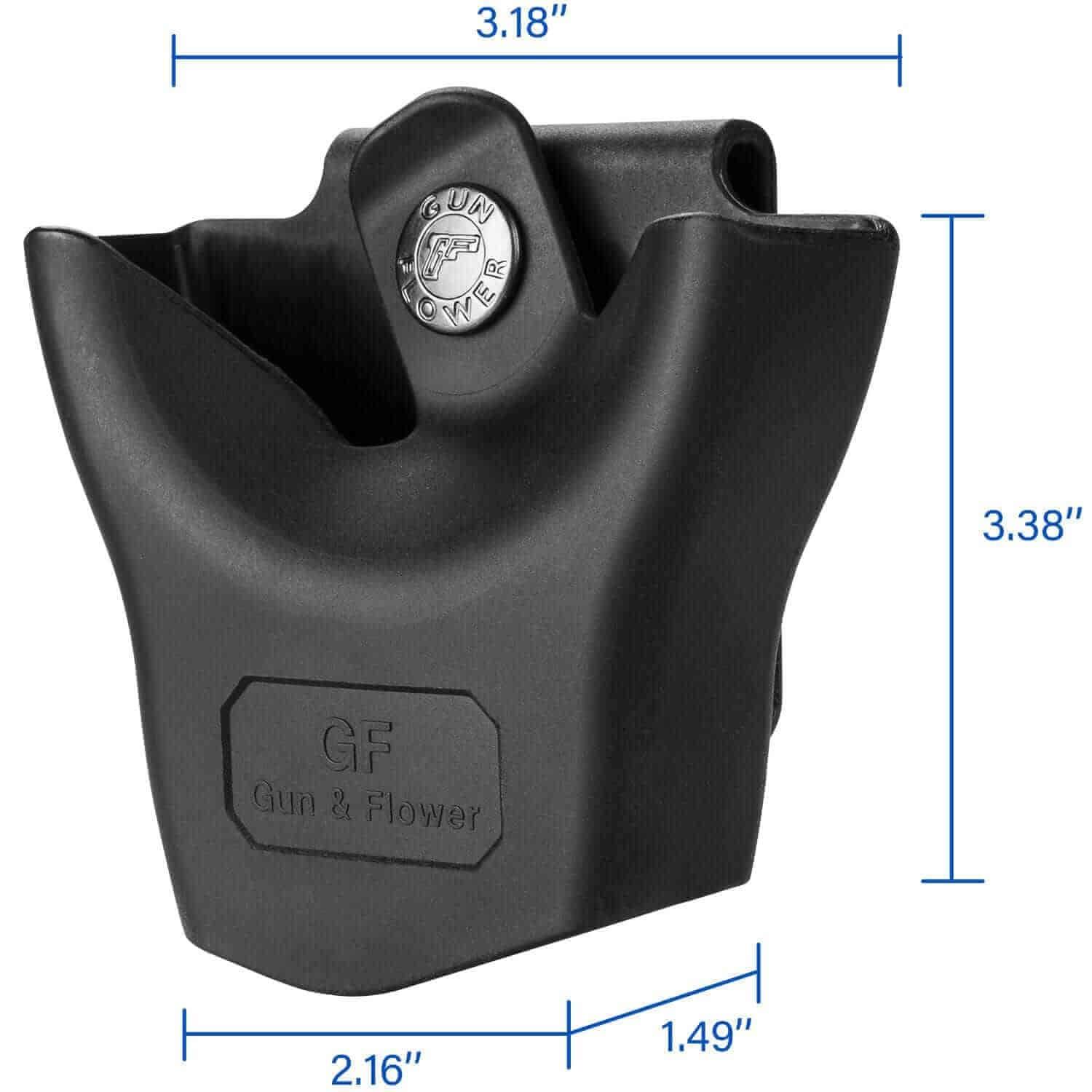 Polymer handcuff case/holster/holder, Fit Hinged Handcuffs Chain Handcuffs | Handcuff Holder, Fit 1.5'' 1.75'' 2.0'' security Belt, Not Fit ASP - Polymerholster