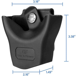 Polymer handcuff case/holster/holder, Fit Hinged Handcuffs Chain Handcuffs | Handcuff Holder, Fit 1.5'' 1.75'' 2.0'' security Belt, Not Fit ASP - Polymerholster