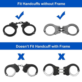 Polymer handcuff case/holster/holder, Fit Hinged Handcuffs Chain Handcuffs | Handcuff Holder, Fit 1.5'' 1.75'' 2.0'' security Belt, Not Fit ASP - Polymerholster