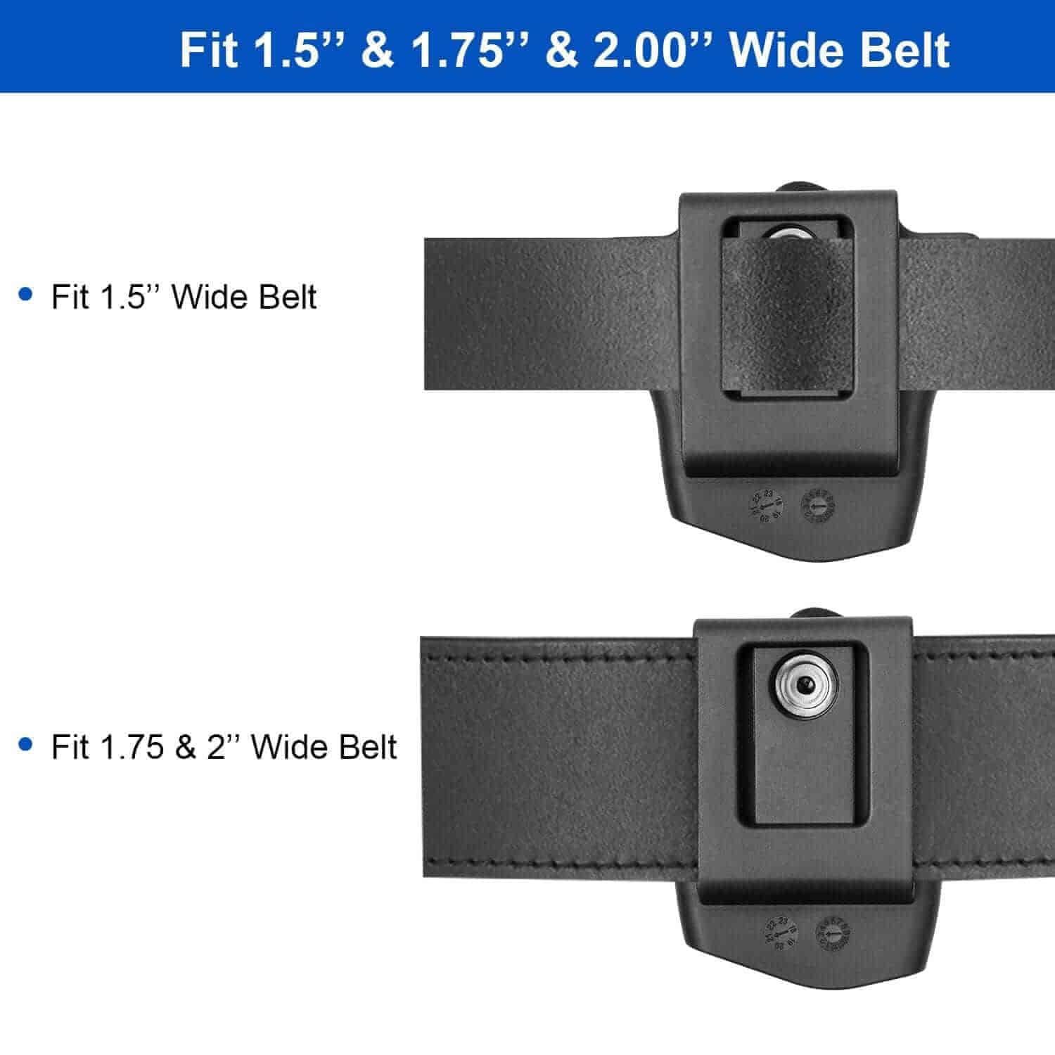 Polymer handcuff case/holster/holder, Fit Hinged Handcuffs Chain Handcuffs | Handcuff Holder, Fit 1.5'' 1.75'' 2.0'' security Belt, Not Fit ASP - Polymerholster