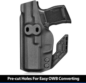 Sig Sauer P365 P365 SAS P365X P365.380 ACP IWB Kydex Holster with Holster Claw | Gun & Flower