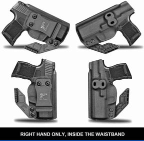 Sig Sauer P365 P365 SAS P365X P365.380 ACP IWB Kydex Holster with Holster Claw | Gun & Flower