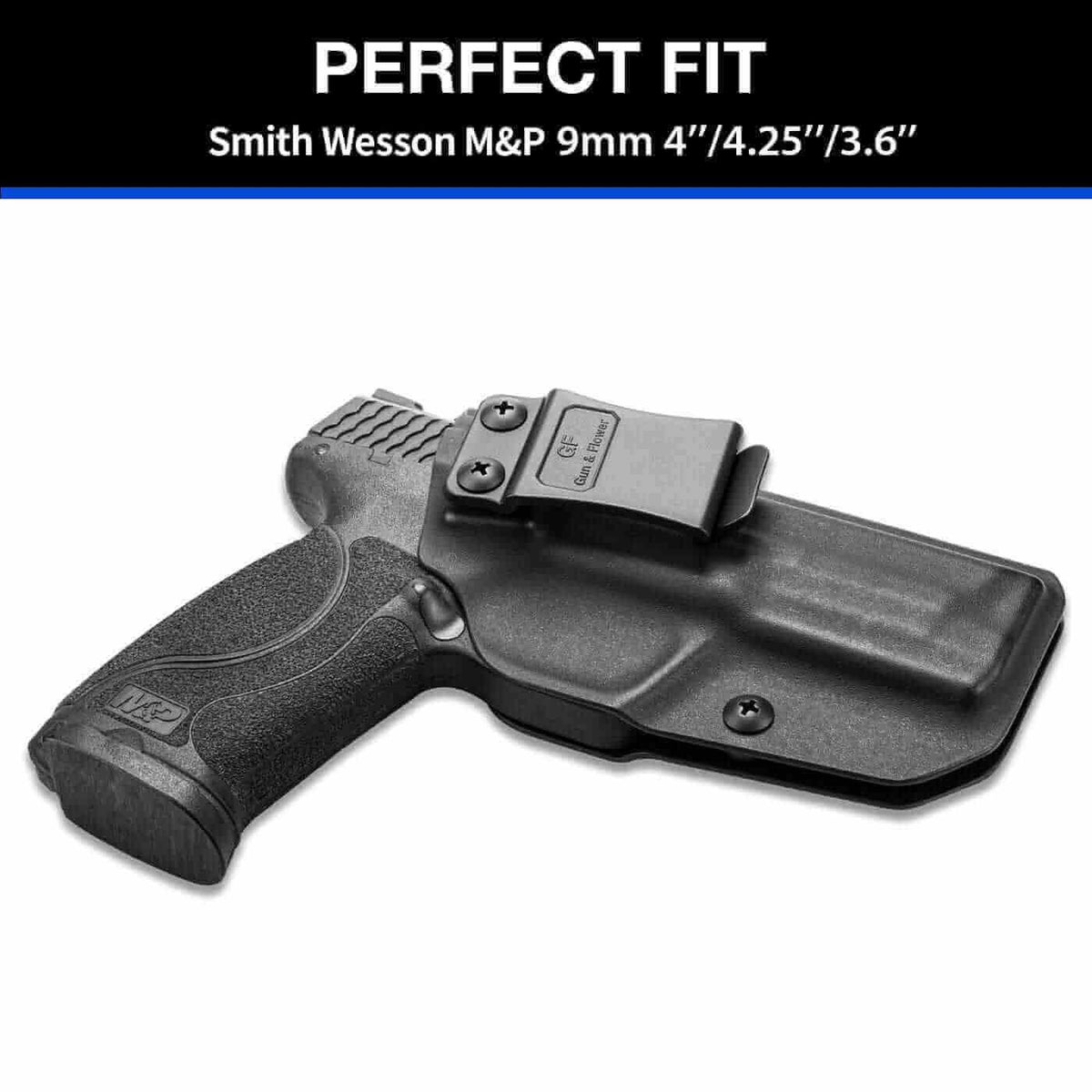 Smith & Wesson M&P 9mm M2.0 3.6"/4.0" Barrel IWB Kydex Holster | Gun & Flower - Polymerholster