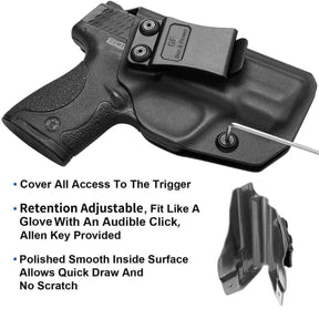 Smith & Wesson M&P Shield 9mm/.40 S&W 3.1" IWB Kydex Holster | Gun & Flower - Polymerholster