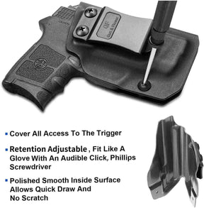 Smith & Wesson M&P Bodyguard 380 IWB Kydex Holster Inside Concealed Carry Holster  | Gun & Flower - Polymerholster