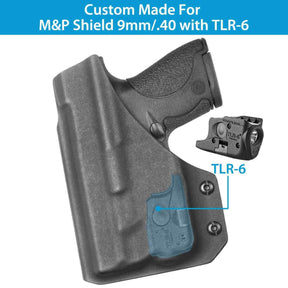 Smith & Wesson M&P Shield 9 / .40 IWB Kydex Light Bearing Holster With TLR-6 | Gun & Flower - Polymerholster
