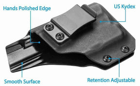 Smith & Wesson M&P Shield 9 / .40 IWB Kydex Light Bearing Holster With TLR-6 | Gun & Flower