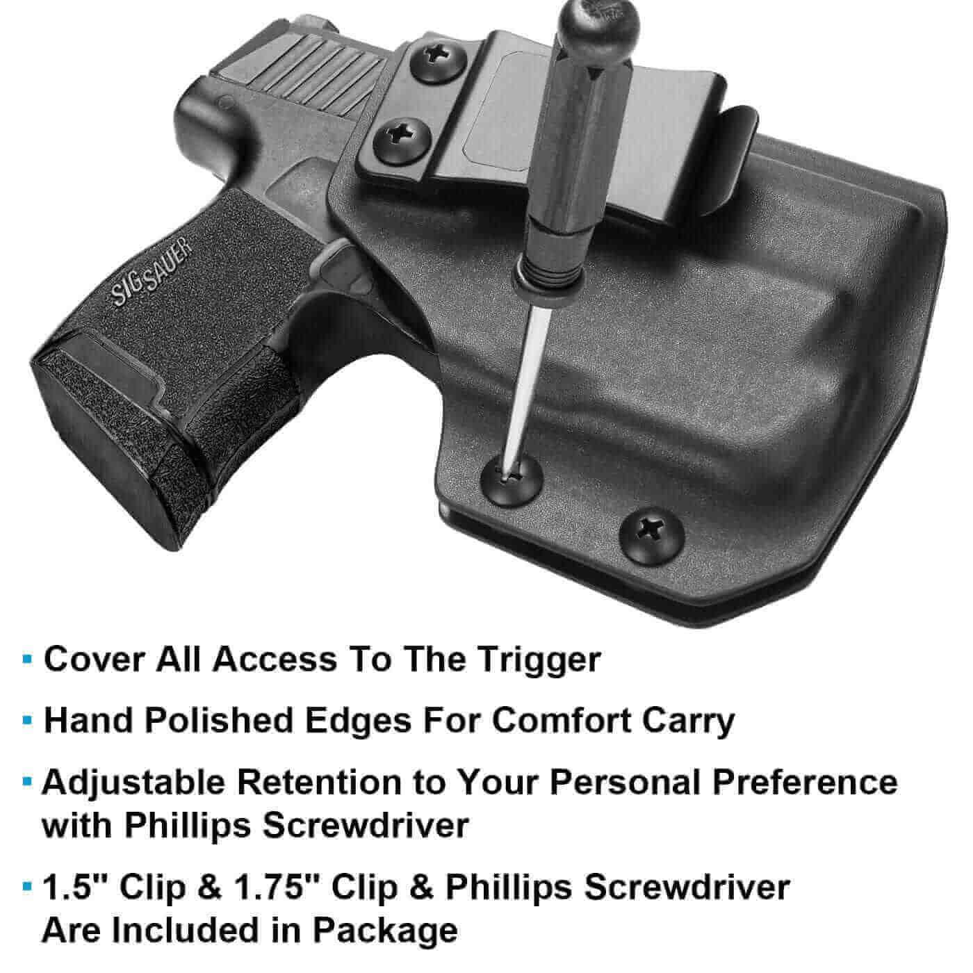 Sig Sauer P365/P365 SAS with TLR-6 Light Bearing IWB Kydex Holster, Right Hand | Gun & Flower - Polymerholster