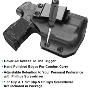 Sig Sauer P365/P365 SAS with TLR-6 Light Bearing IWB Kydex Holster, Right Hand | Gun & Flower - Polymerholster
