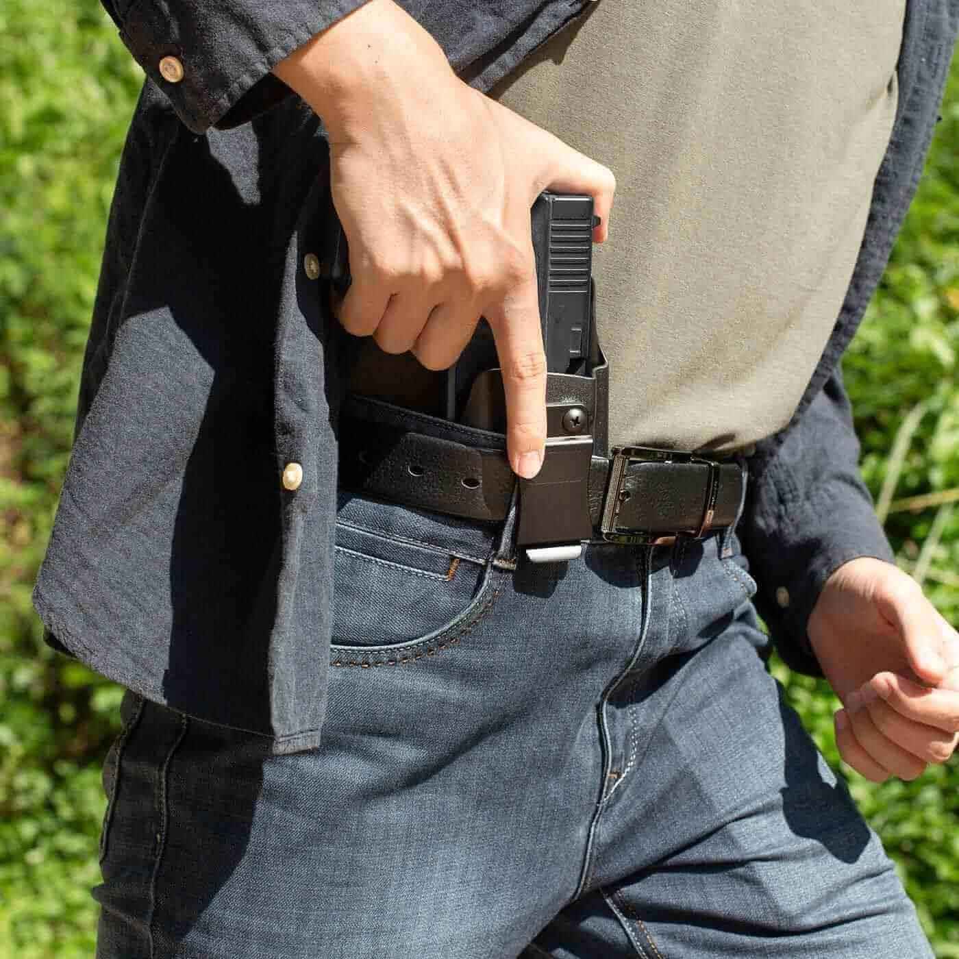 Smith & Wesson M&P Shield 9 IWB Light Bearing Kydex Holster with TLR-6 Red Dot Sight Optic Cut | Gun & Flower