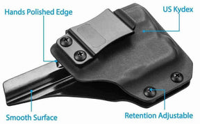 Smith & Wesson M&P Shield 9 IWB Light Bearing Kydex Holster with TLR-6 Red Dot Sight Optic Cut | Gun & Flower